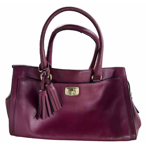 EUC COACH LEGACY LEATHER CHELSEA CARRYALL BRASS DEEP PORT GENUINE LEATHER - Picture 1 of 9